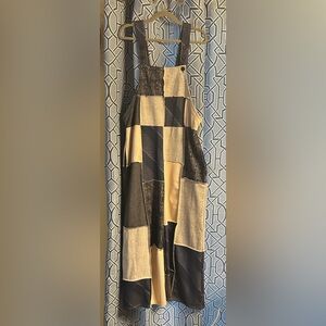 Yak & Yeti patchwork overalls